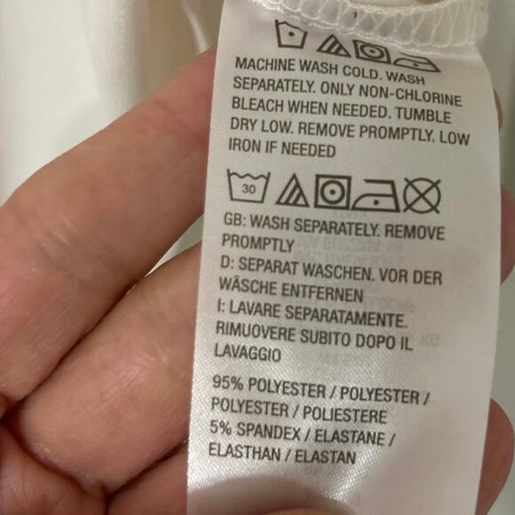 Susan Graver Modern Essentials Liquid Knit Neutral Cream Long sleeve Top 1X - Picture 8 of 8